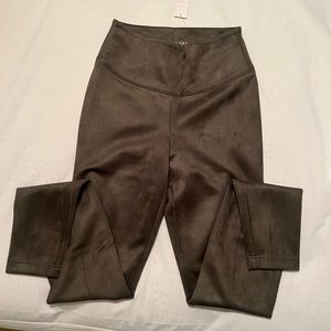 White House Black Market, faux Swede leggings